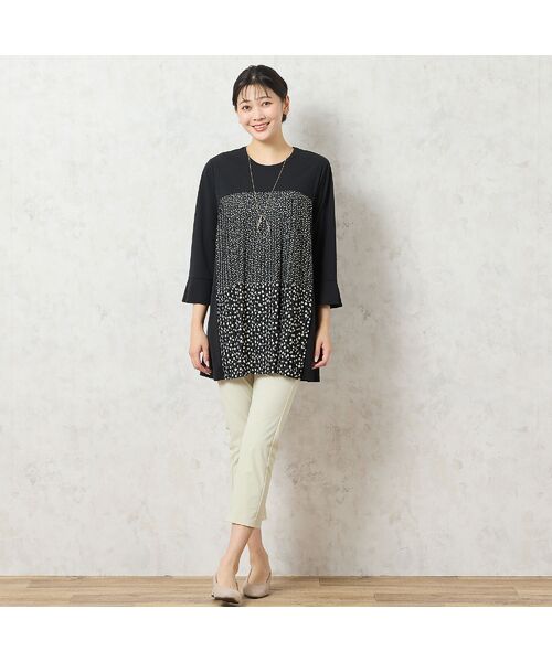 missel / ミゼール カットソー | 【洗える・3L/4Lサイズあり】ドットプリーツチュニック | 詳細14
