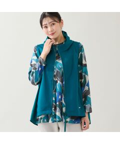 missel / ミゼール ベスト | バックタフタ ジップアップベスト