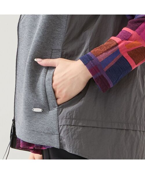 missel / ミゼール ベスト | バックタフタ ジップアップベスト | 詳細3