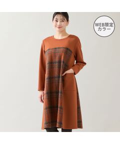 missel / ミゼール ミニ丈・ひざ丈ワンピース | 【WEB限定カラーあり・3L/4Lサイズあり】スライバーチェックワンピース