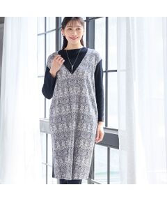 missel / ミゼール ミニ丈・ひざ丈ワンピース | 【3L/4Lサイズあり】V&A 兄弟うさぎ ワンピース