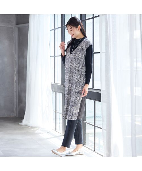 missel / ミゼール ミニ丈・ひざ丈ワンピース | 【3L/4Lサイズあり】V&A 兄弟うさぎ ワンピース | 詳細5