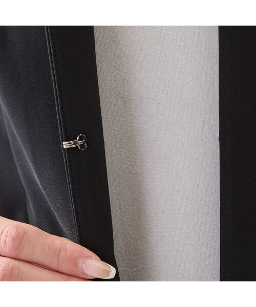 missel / ミゼール ノーカラージャケット | 【洗える・セットアップ可能・3L/4Lサイズあり】漆黒ノーカラージャケット | 詳細5