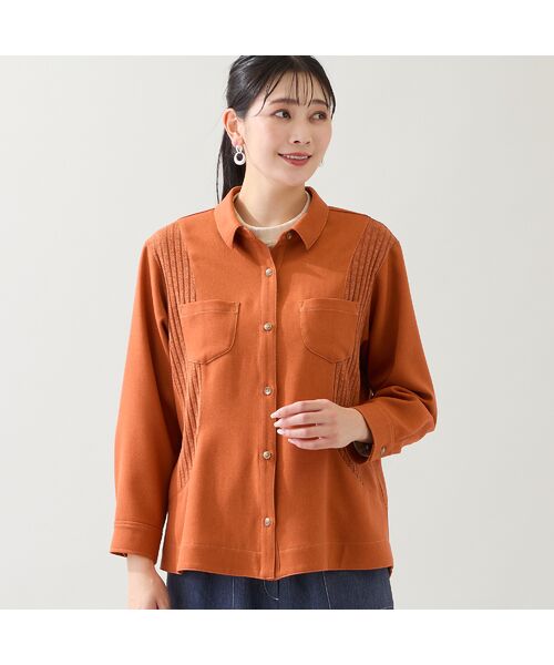 missel / ミゼール シャツ・ブラウス | 【洗える】リブ使いシャツ | 詳細2