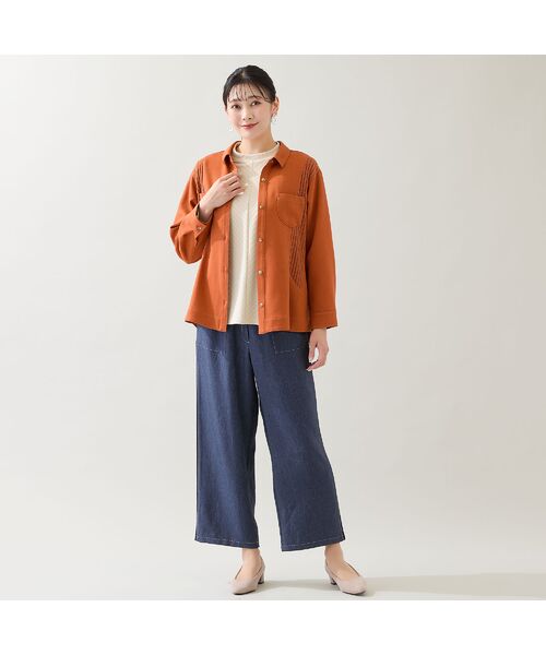 missel / ミゼール シャツ・ブラウス | 【洗える】リブ使いシャツ | 詳細6