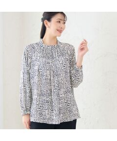 missel / ミゼール シャツ・ブラウス | 【洗える】ドット柄ギャザーブラウス