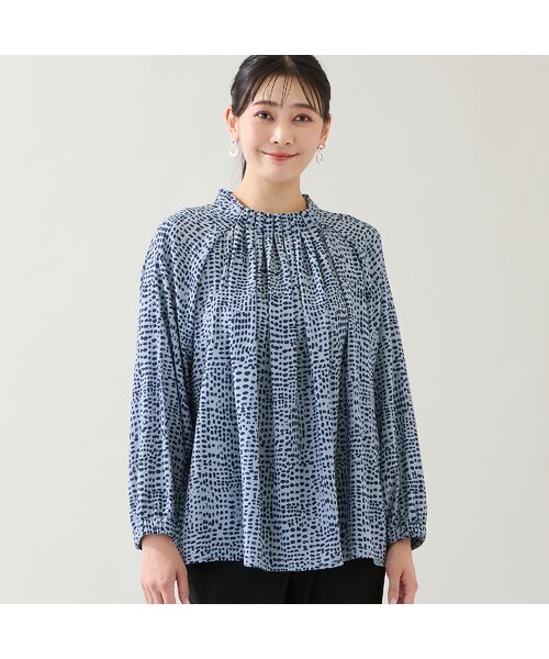 missel / ミゼール シャツ・ブラウス | 【洗える】ドット柄ギャザーブラウス | 詳細10