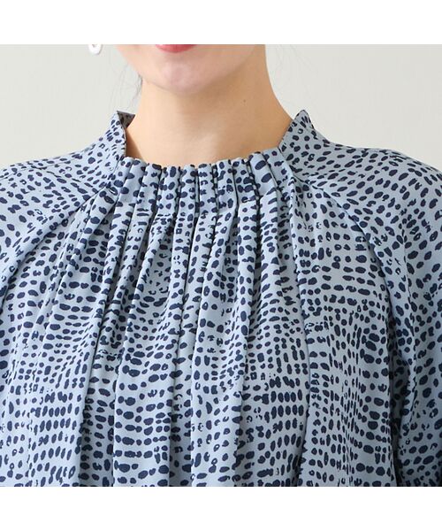 missel / ミゼール シャツ・ブラウス | 【洗える】ドット柄ギャザーブラウス | 詳細11