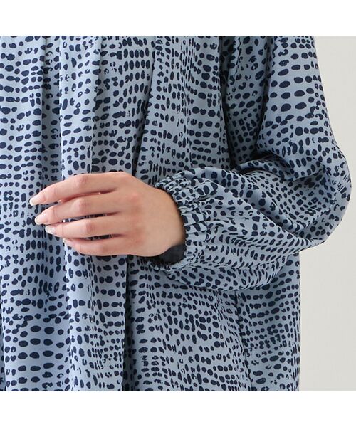 missel / ミゼール シャツ・ブラウス | 【洗える】ドット柄ギャザーブラウス | 詳細12