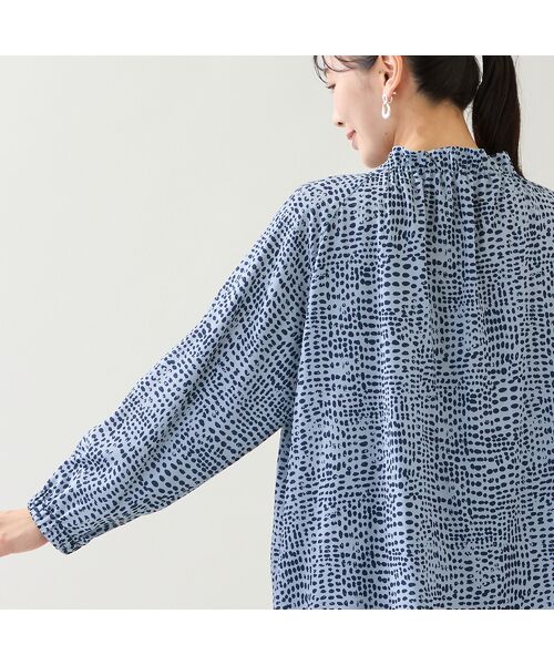 missel / ミゼール シャツ・ブラウス | 【洗える】ドット柄ギャザーブラウス | 詳細13