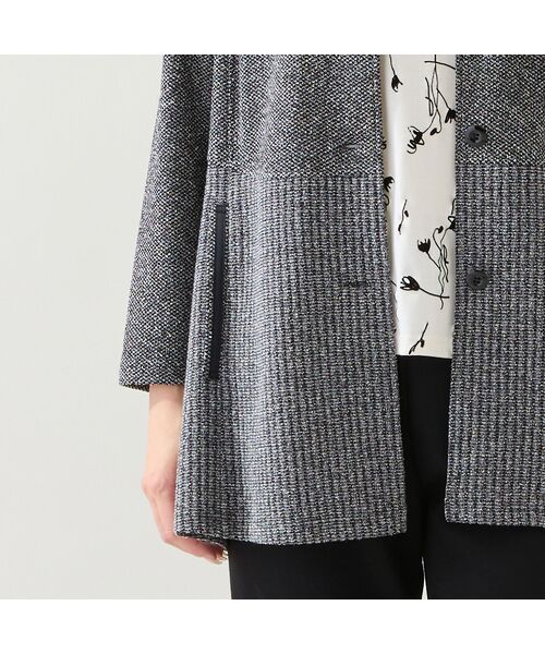 missel / ミゼール その他アウター | 【3L/4Lサイズあり】ツイードニットジャケット | 詳細5