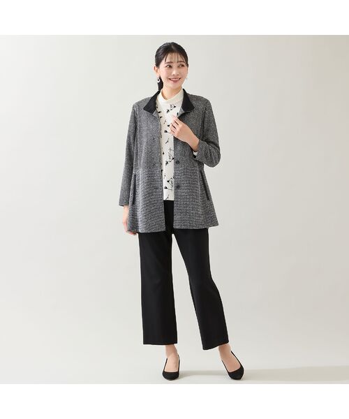 missel / ミゼール その他アウター | 【3L/4Lサイズあり】ツイードニットジャケット | 詳細7