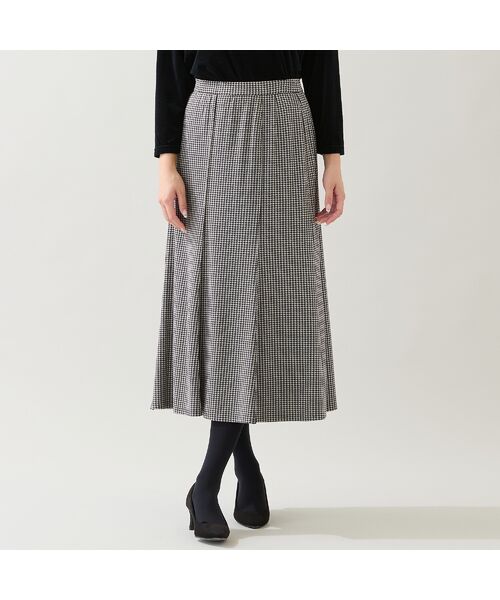 missel / ミゼール ミニ・ひざ丈スカート | 【セットアップ可・3L/4Lサイズあり】千鳥柄スカート | 詳細1