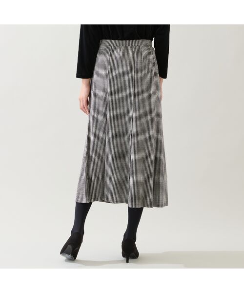 missel / ミゼール ミニ・ひざ丈スカート | 【セットアップ可・3L/4Lサイズあり】千鳥柄スカート | 詳細2