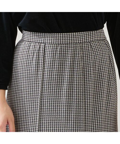 missel / ミゼール ミニ・ひざ丈スカート | 【セットアップ可・3L/4Lサイズあり】千鳥柄スカート | 詳細4