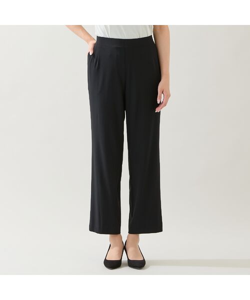 missel / ミゼール その他パンツ | 【洗える・セットアップ可能・3L/4Lサイズあり】漆黒ストレートパンツ | 詳細1