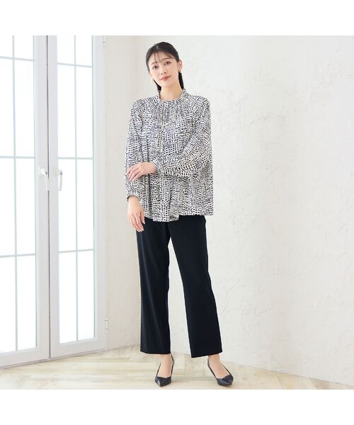 missel / ミゼール その他パンツ | 【洗える・セットアップ可能・3L/4Lサイズあり】漆黒ストレートパンツ | 詳細10