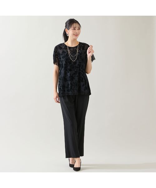 missel / ミゼール その他パンツ | 【洗える・セットアップ可能・3L/4Lサイズあり】漆黒ストレートパンツ | 詳細6