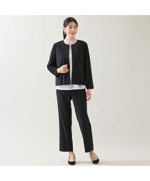 missel / ミゼール その他パンツ | 【洗える・セットアップ可能・3L/4Lサイズあり】漆黒ストレートパンツ | 詳細7