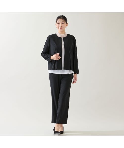 missel / ミゼール その他パンツ | 【洗える・セットアップ可能・3L/4Lサイズあり】漆黒ストレートパンツ | 詳細8