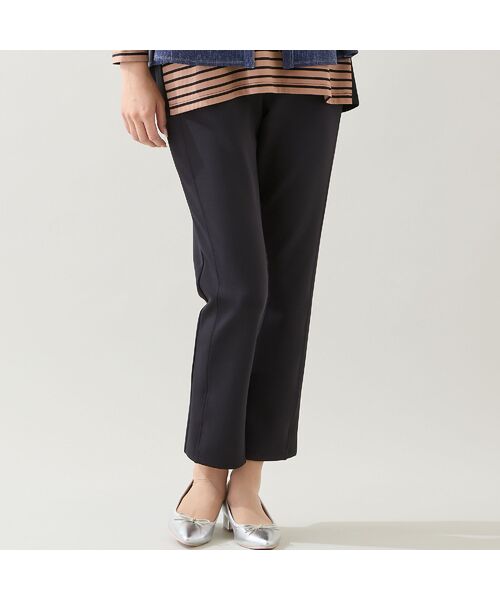 missel / ミゼール その他パンツ | 【洗える・3L/4Lサイズあり】快適ストレッチパンツ(ブラック)