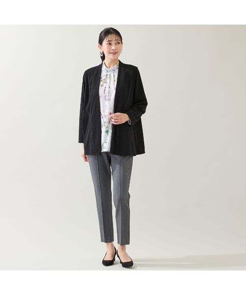 missel / ミゼール その他パンツ | 【保温性・洗える・3L/4Lサイズあり】ピンタックストレートパンツ | 詳細7