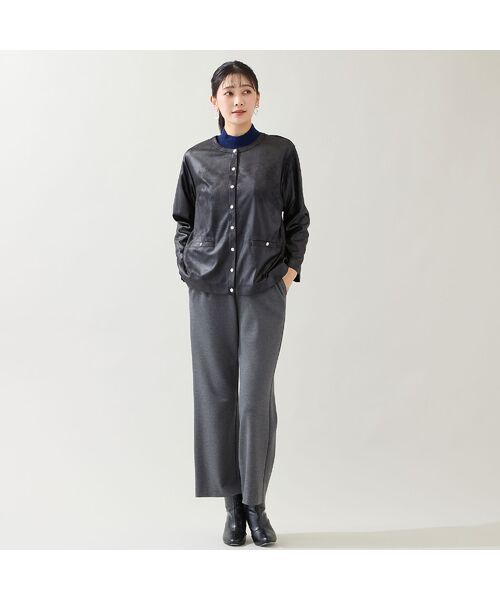 missel / ミゼール その他パンツ | 【保温性・洗える・3L/4Lサイズあり】セミワイドストレートパンツ | 詳細9