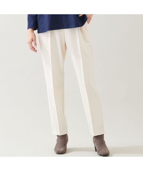 missel / ミゼール その他パンツ | 【あったか素材・洗える・3L/4Lサイズあり】両面起毛ピンタックパンツ | 詳細1