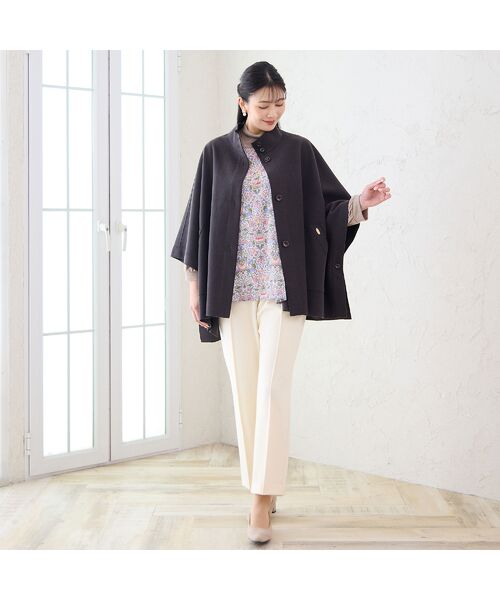 missel / ミゼール その他パンツ | 【あったか素材・洗える・3L/4Lサイズあり】両面起毛ピンタックパンツ | 詳細4