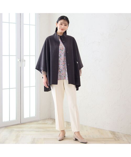 missel / ミゼール その他パンツ | 【あったか素材・洗える・3L/4Lサイズあり】両面起毛ピンタックパンツ | 詳細5