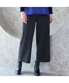 missel / ミゼール ショート・ハーフ・半端丈パンツ | 【あったか素材・洗える・3L/4Lサイズあり】両面起毛セミワイドパンツ