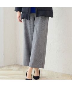 missel / ミゼール ショート・ハーフ・半端丈パンツ | 【あったか素材・洗える・3L/4Lサイズあり】両面起毛セミワイドパンツ