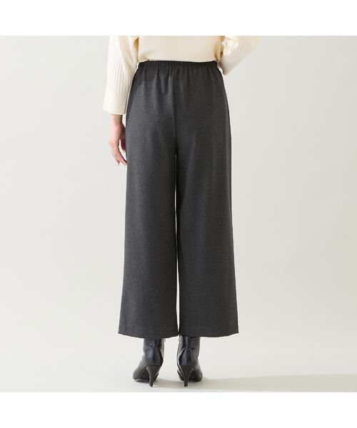 missel / ミゼール ショート・ハーフ・半端丈パンツ | 【あったか素材・洗える・3L/4Lサイズあり】両面起毛セミワイドパンツ | 詳細2