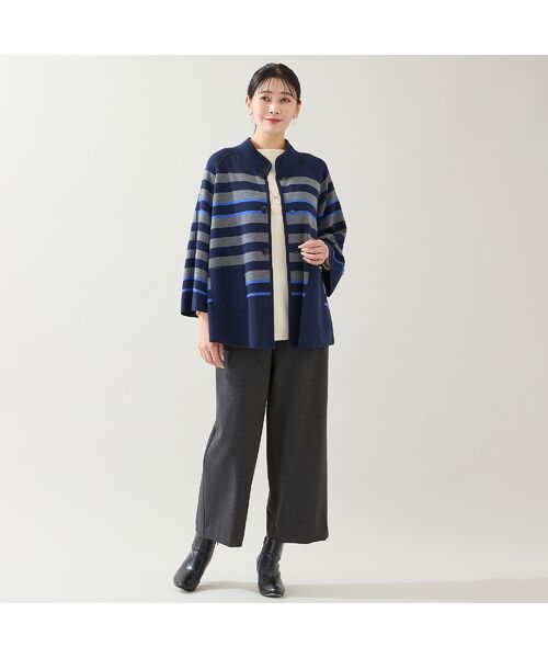 missel / ミゼール ショート・ハーフ・半端丈パンツ | 【あったか素材・洗える・3L/4Lサイズあり】両面起毛セミワイドパンツ | 詳細4