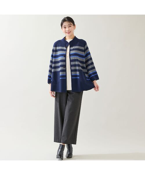 missel / ミゼール ショート・ハーフ・半端丈パンツ | 【あったか素材・洗える・3L/4Lサイズあり】両面起毛セミワイドパンツ | 詳細5