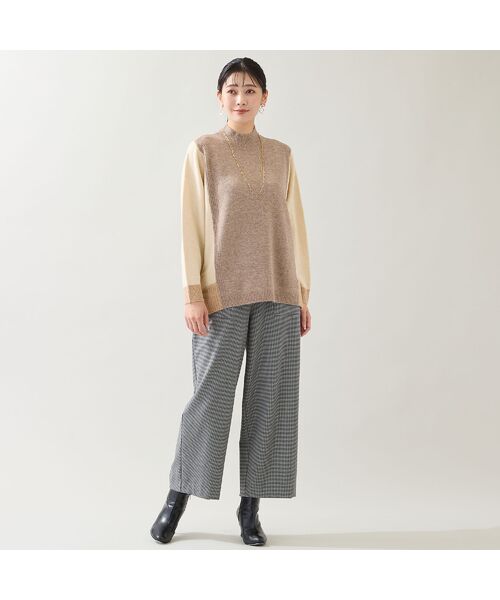 missel / ミゼール ショート・ハーフ・半端丈パンツ | 【あったか素材・洗える・3L/4Lサイズあり】両面起毛セミワイドパンツ | 詳細11