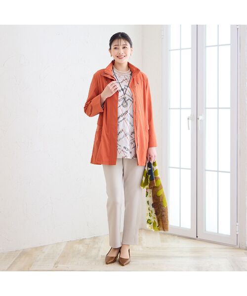 missel / ミゼール その他アウター | 【快適ストレッチ・3L/4Lサイズあり】フード内蔵 ライトジャケット | 詳細10