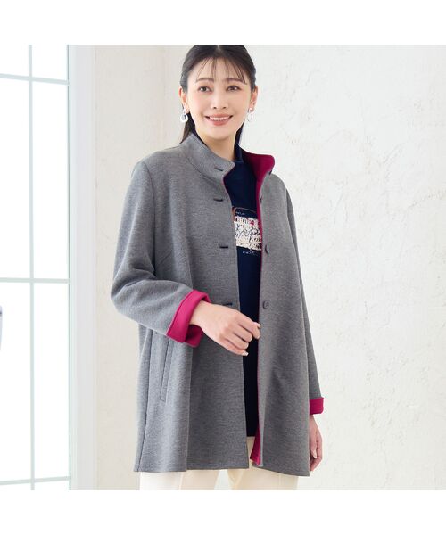 missel / ミゼール その他アウター | 【3L/4Lサイズあり】ソフトダンボールニット ジャケット | 詳細1