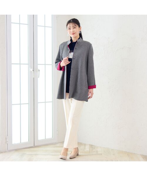 missel / ミゼール その他アウター | 【3L/4Lサイズあり】ソフトダンボールニット ジャケット | 詳細2