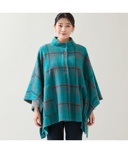 missel / ミゼール その他アウター | 【WEB限定カラーあり】スライバーチェック　ケープジャケット | 詳細12