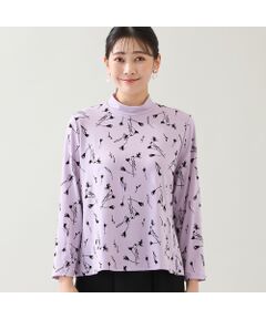 missel / ミゼール カットソー | 【日本製・3L/4Lサイズあり】花柄フロッキーカットソー