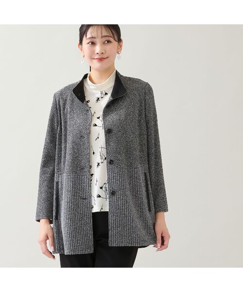 missel / ミゼール カットソー | 【日本製・3L/4Lサイズあり】花柄フロッキーカットソー | 詳細5