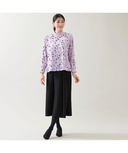 missel / ミゼール カットソー | 【日本製・3L/4Lサイズあり】花柄フロッキーカットソー | 詳細11