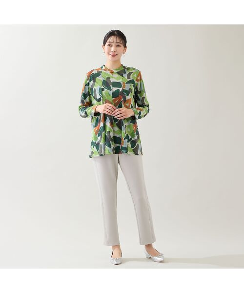 missel / ミゼール カットソー | 【洗える・日本製】ハケタッチプリントカットソー | 詳細7