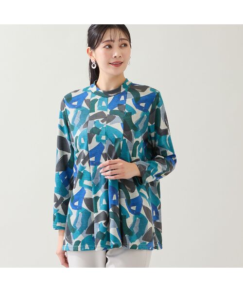 missel / ミゼール カットソー | 【洗える・日本製】ハケタッチプリントカットソー | 詳細10