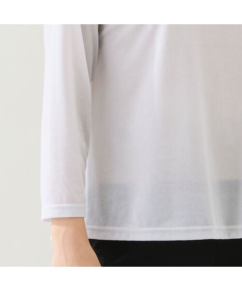 missel / ミゼール カットソー | 【洗える・日本製・3L/4Lサイズあり】シアーベロアカットソー | 詳細3