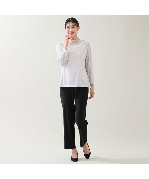 missel / ミゼール カットソー | 【洗える・日本製・3L/4Lサイズあり】シアーベロアカットソー | 詳細6