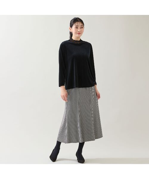 missel / ミゼール カットソー | 【洗える・日本製・3L/4Lサイズあり】シアーベロアカットソー | 詳細18