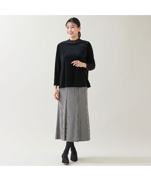 missel / ミゼール カットソー | 【洗える・日本製・3L/4Lサイズあり】シアーベロアカットソー | 詳細17