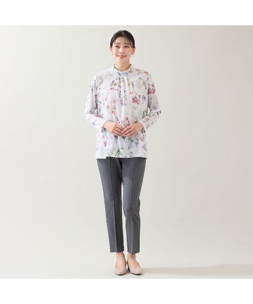 missel / ミゼール カットソー | 【洗える・日本製・3L/4Lサイズあり】ボタニカル柄カットソー | 詳細5